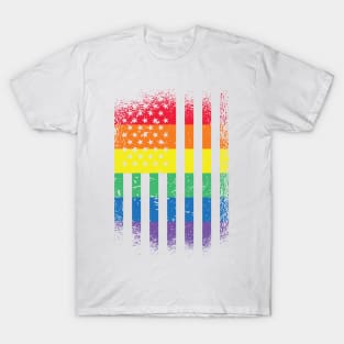 Rainbow American Flag T-Shirt